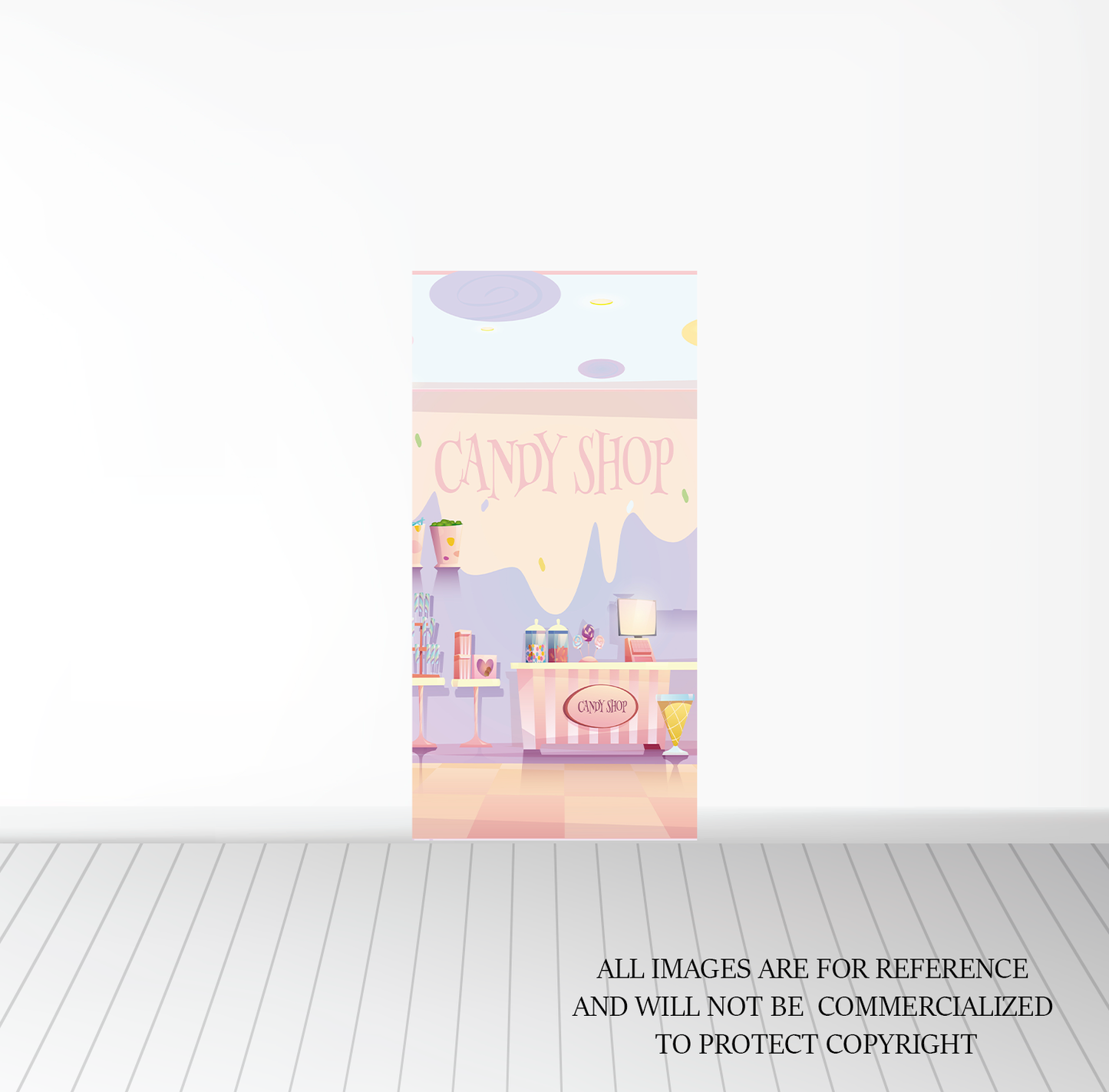 Background Banner - Candy Shop