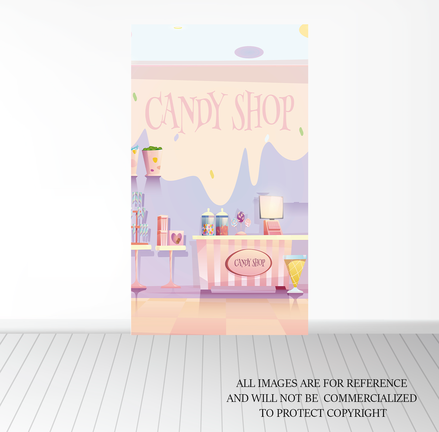 Background Banner - Candy Shop