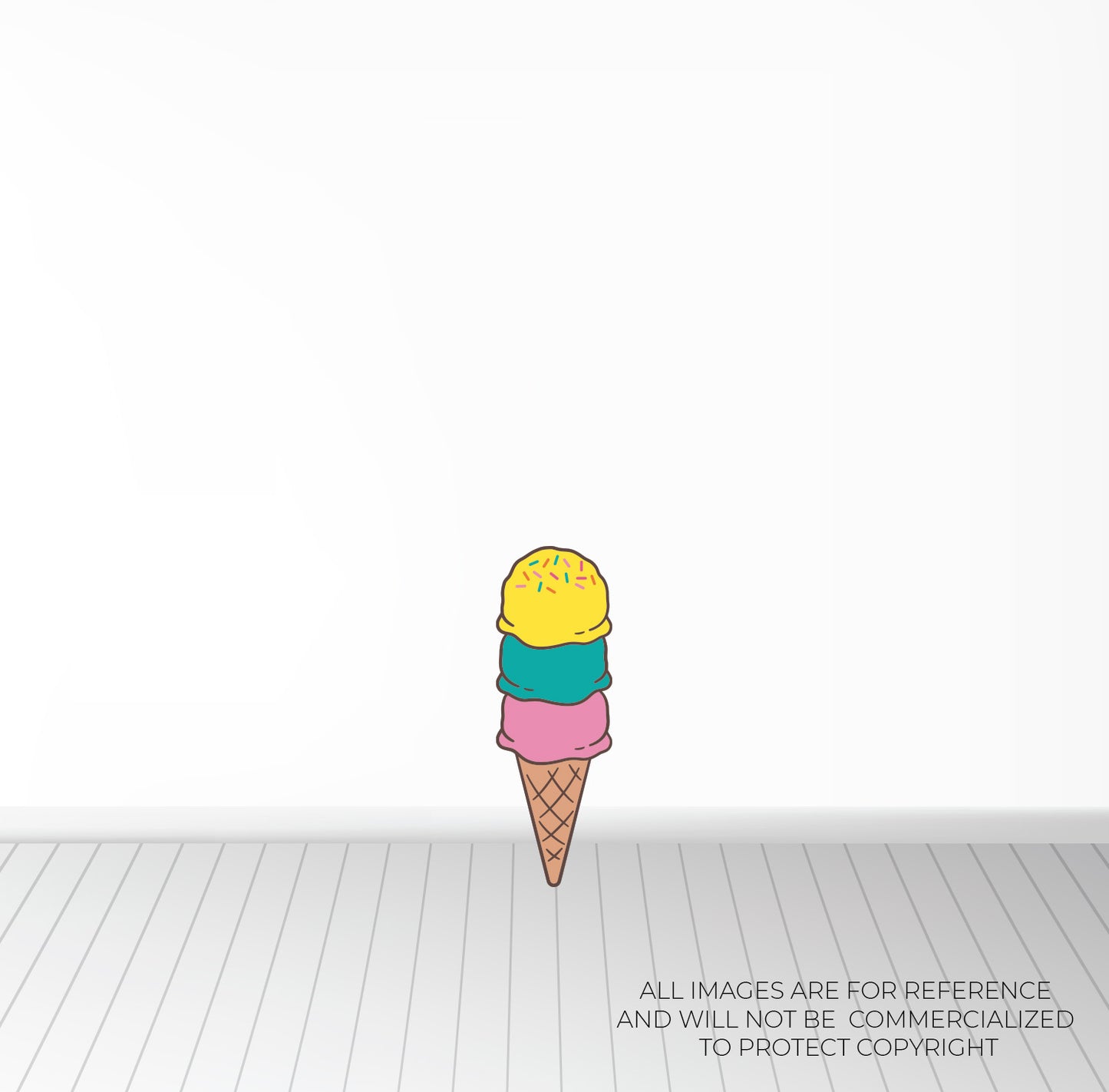 Cono de Helado en Foamboard