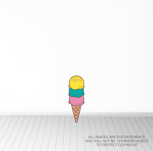 Cono de Helado en Foamboard