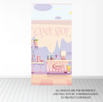 Background Banner - Candy Shop