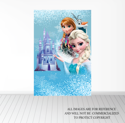 Background Banner - Snow Girl Character